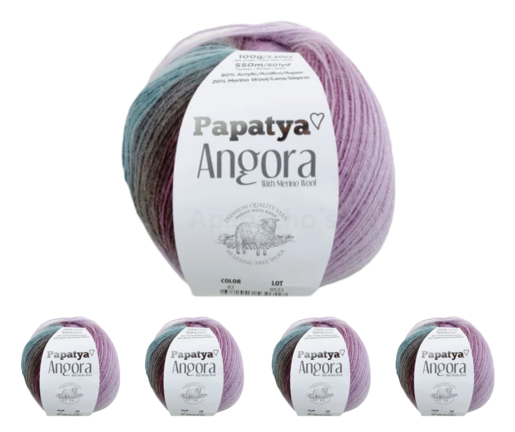 Lana Papatya Angora | Pack x6