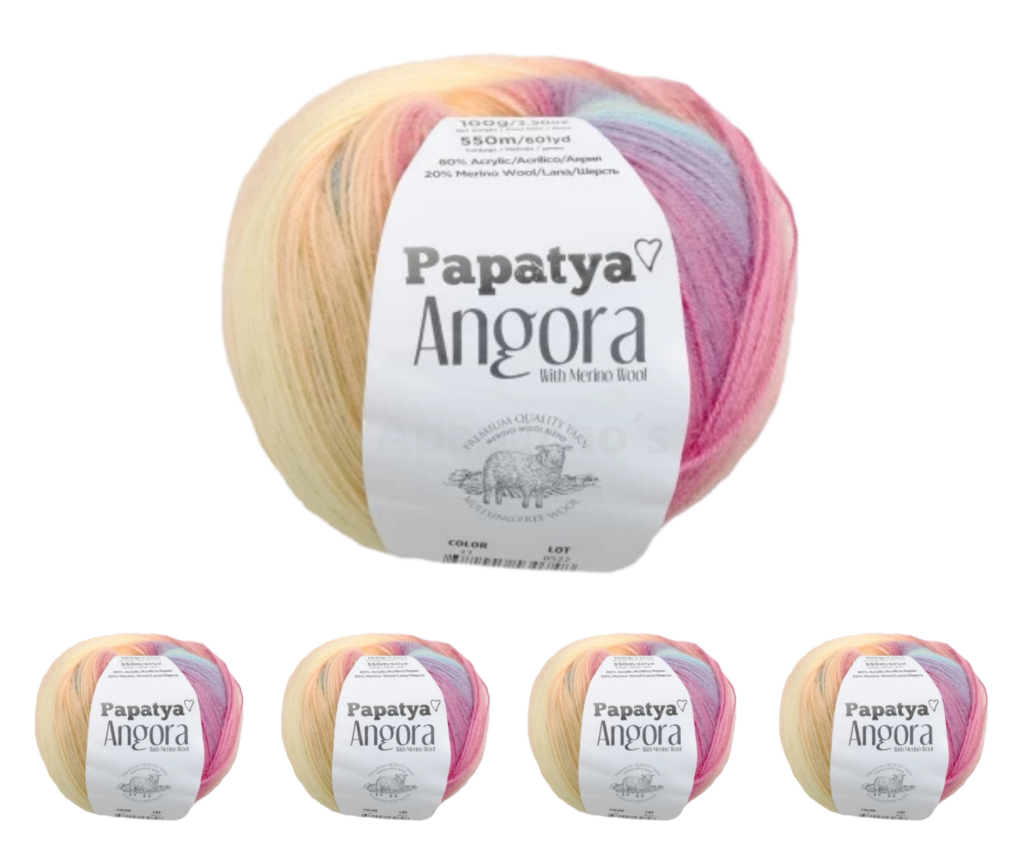 Lana Papatya Angora | Pack x6