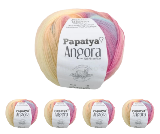 Lana Papatya Angora | Pack x6