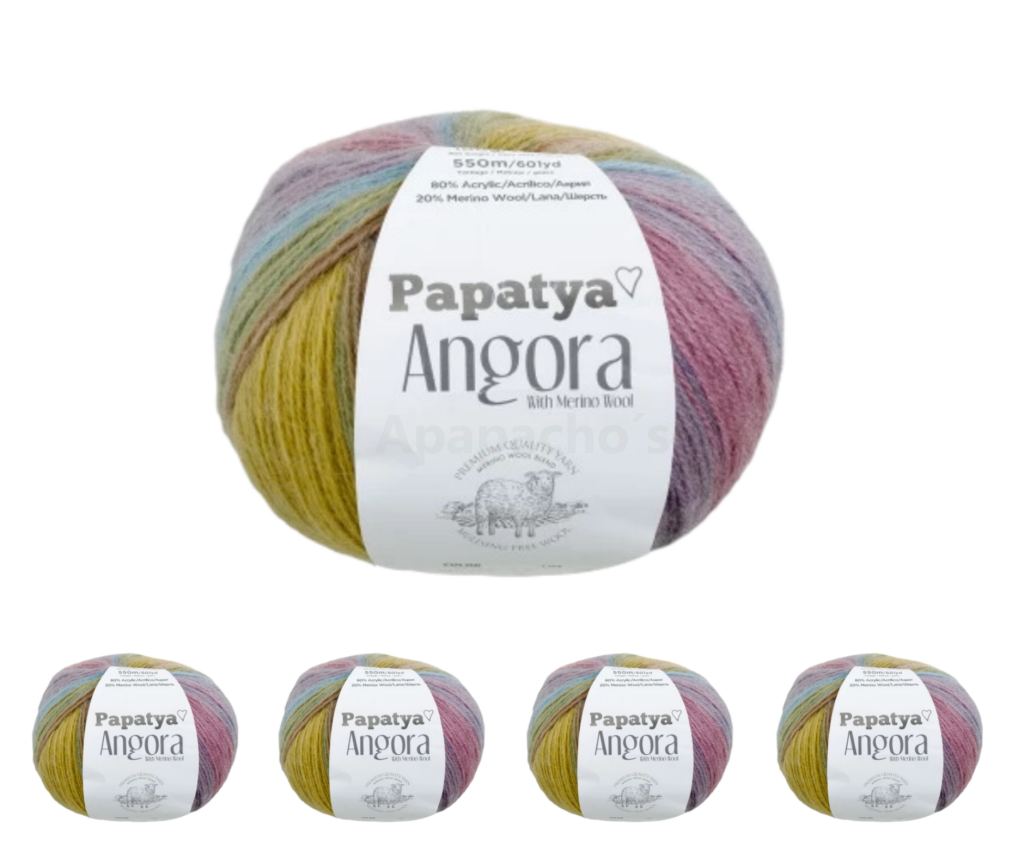 Lana Papatya Angora | Pack x6