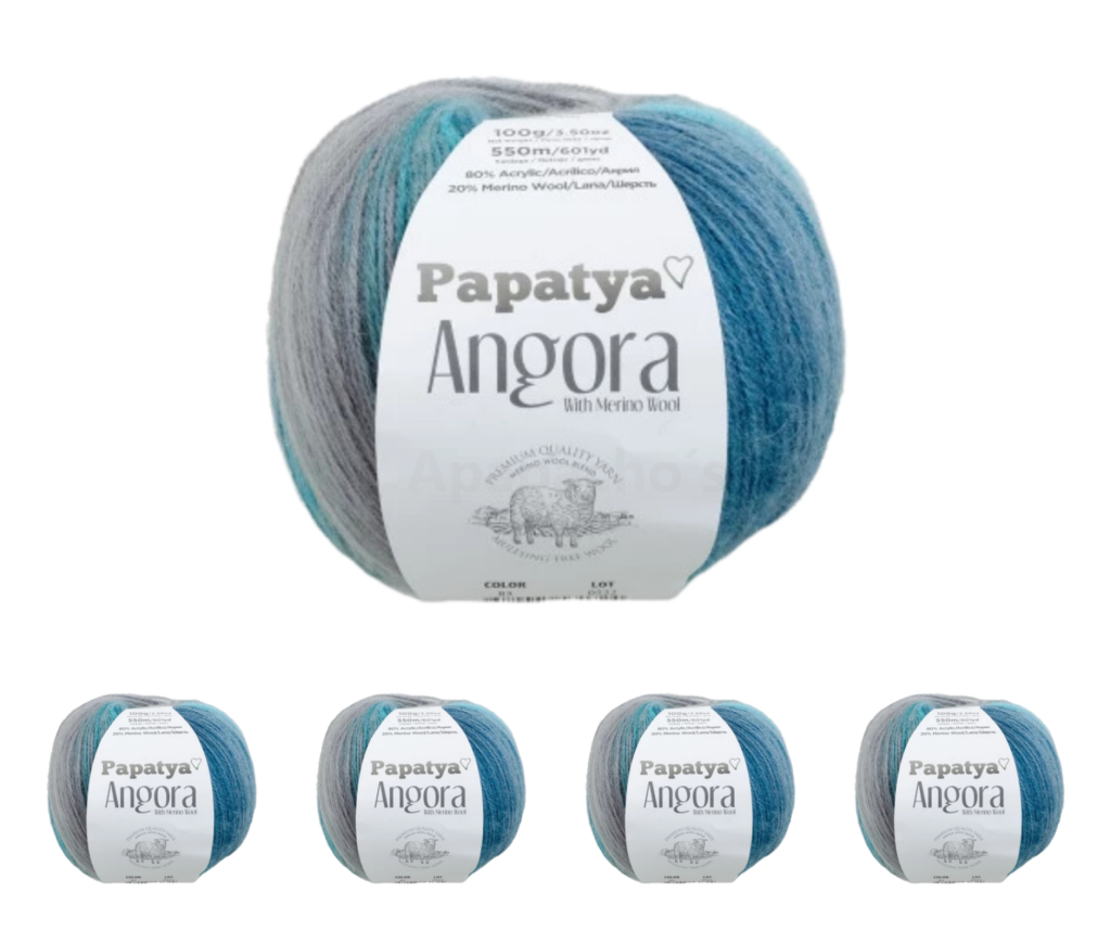 Lana Papatya Angora | Pack x6