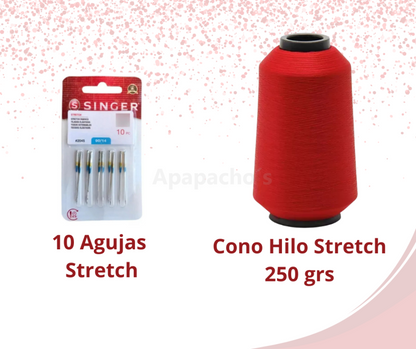 Combo de Hilo Stretch + 10 Agujas Stretch